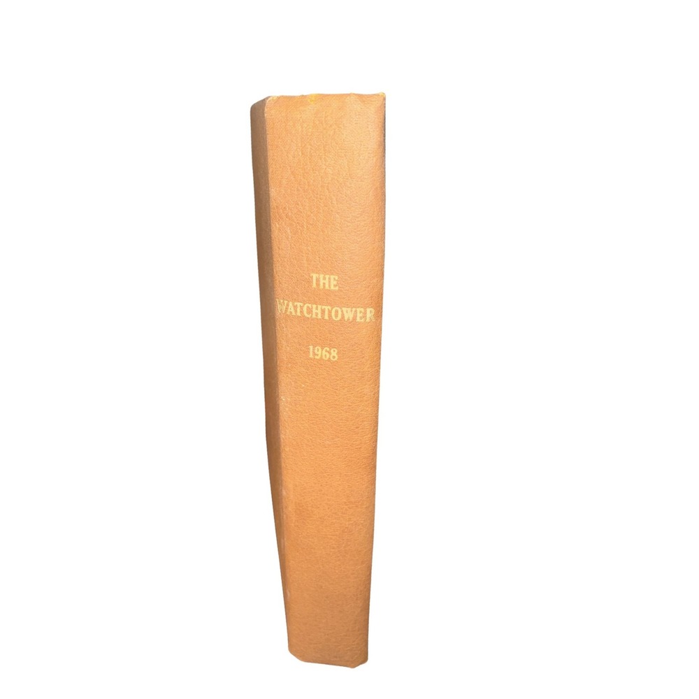 Vintage‎ The Watchtower 1968 Bound Volume Jehovahs Kingdom Religious Hardcover